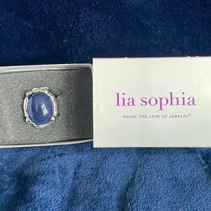 Lia Sophia Denim Ring -Size 5